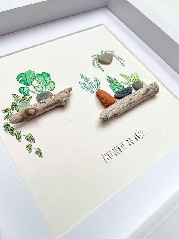 Unikatna ilustracija – Življenje so rože